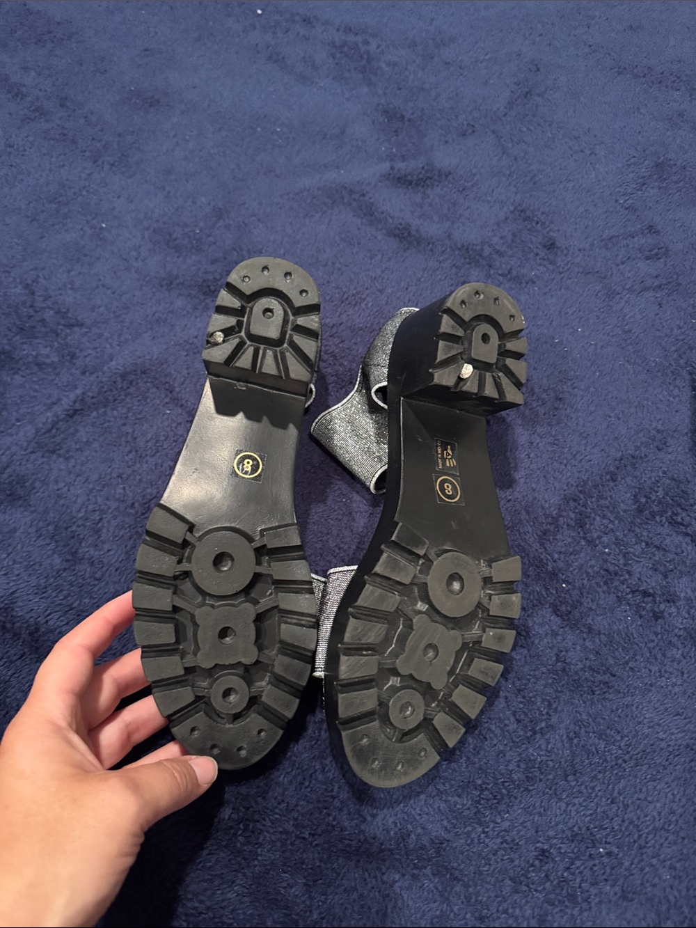 CHARLESTON SHOE CO. Silver Metallic Ankle-Strap Sandals - Picture 2 of 6